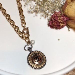 CHANEL Jewelry - Authentic Chanel button necklace/Pearl. CHANEL Jewelry - Authentic Chanel button necklace/Pearl.